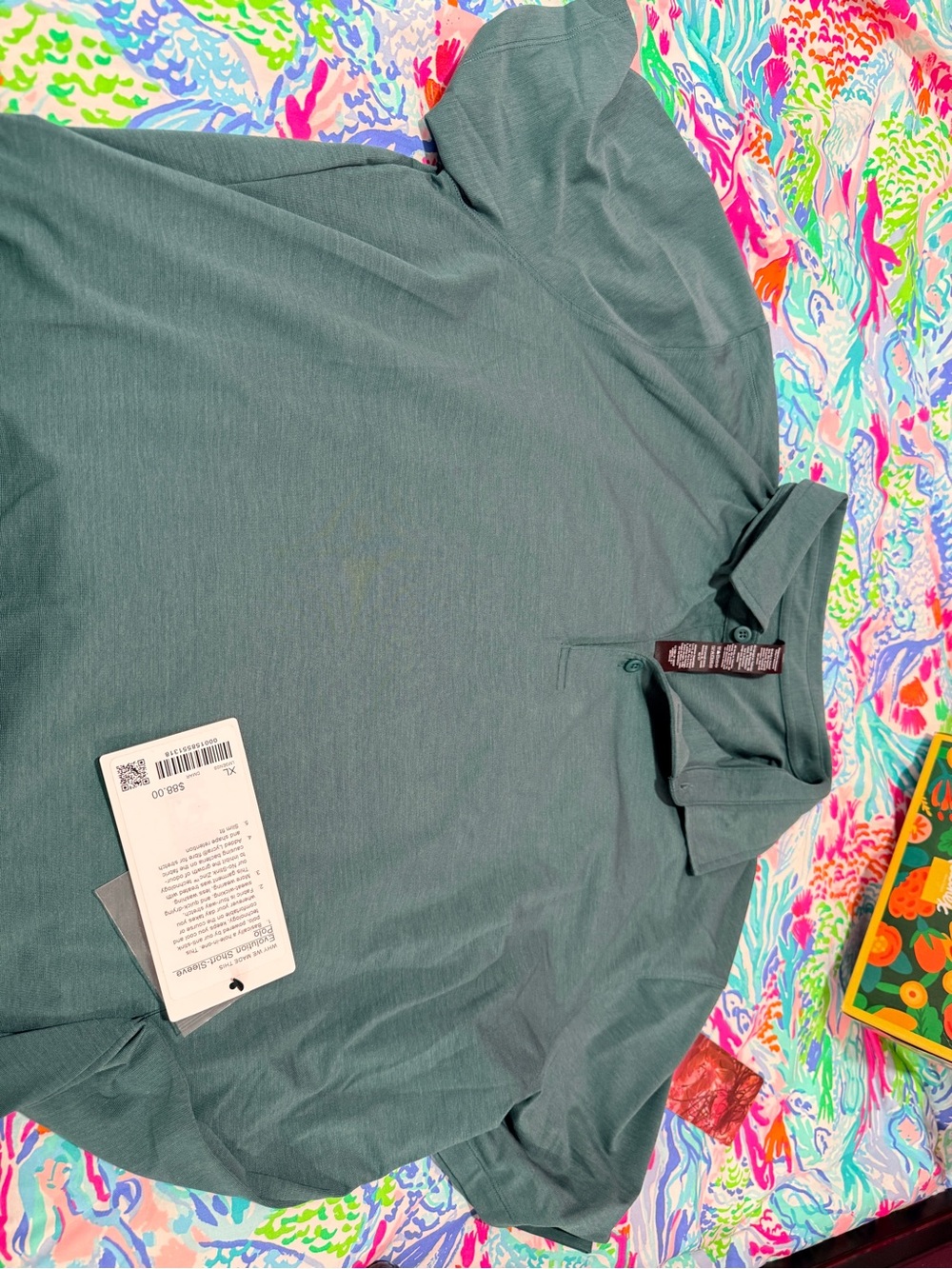 Lululemon NWT DEEP MARINA Evolution Short Sleeve Polo (retired color)